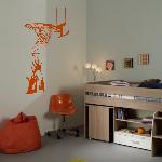 Exemple de stickers muraux: Basket Ball - Rebond (Thumb)